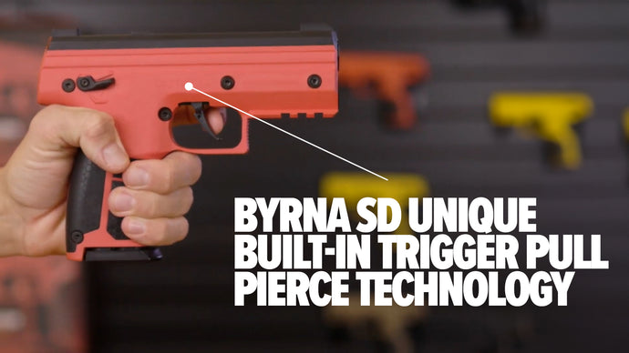 Byrna SD unique built-in trigger Pull Pierce Technology